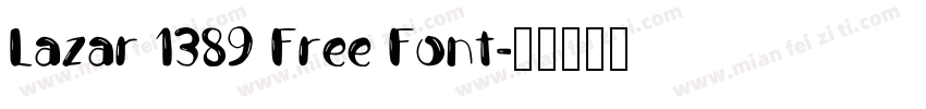 Lazar 1389 Free Font字体转换